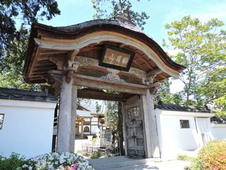 常陸大宮市の文化財（松吟寺山門）画像